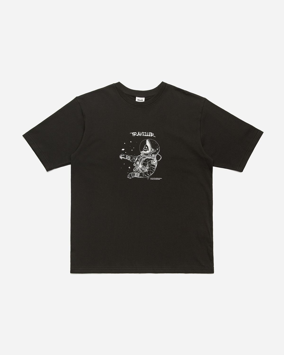 모드나인(MODNINE) Traveller - Oversized T-Shirt Black