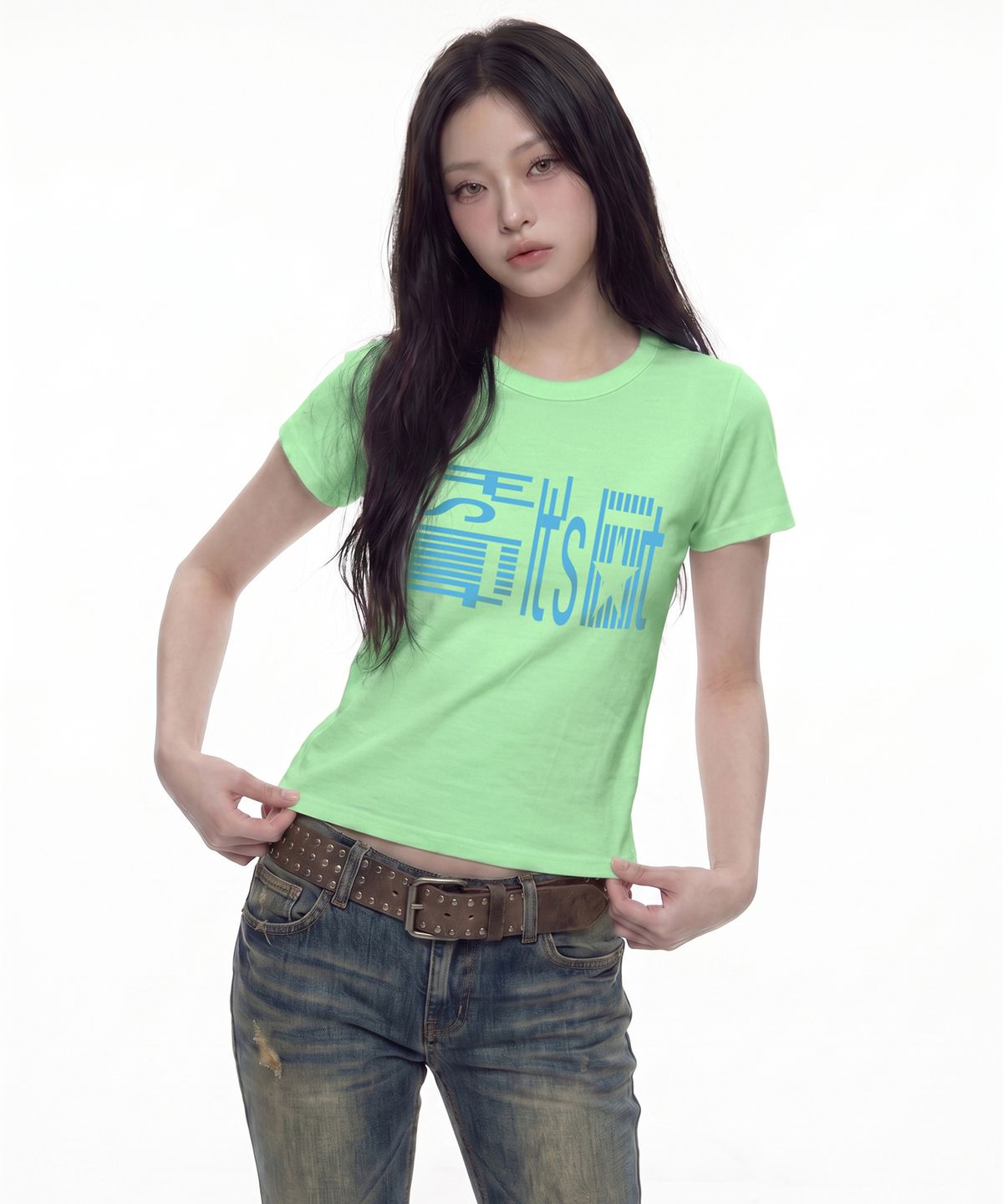 그레이버(GRAVER) [WOMAN]LIT 슬림핏반팔티_2color