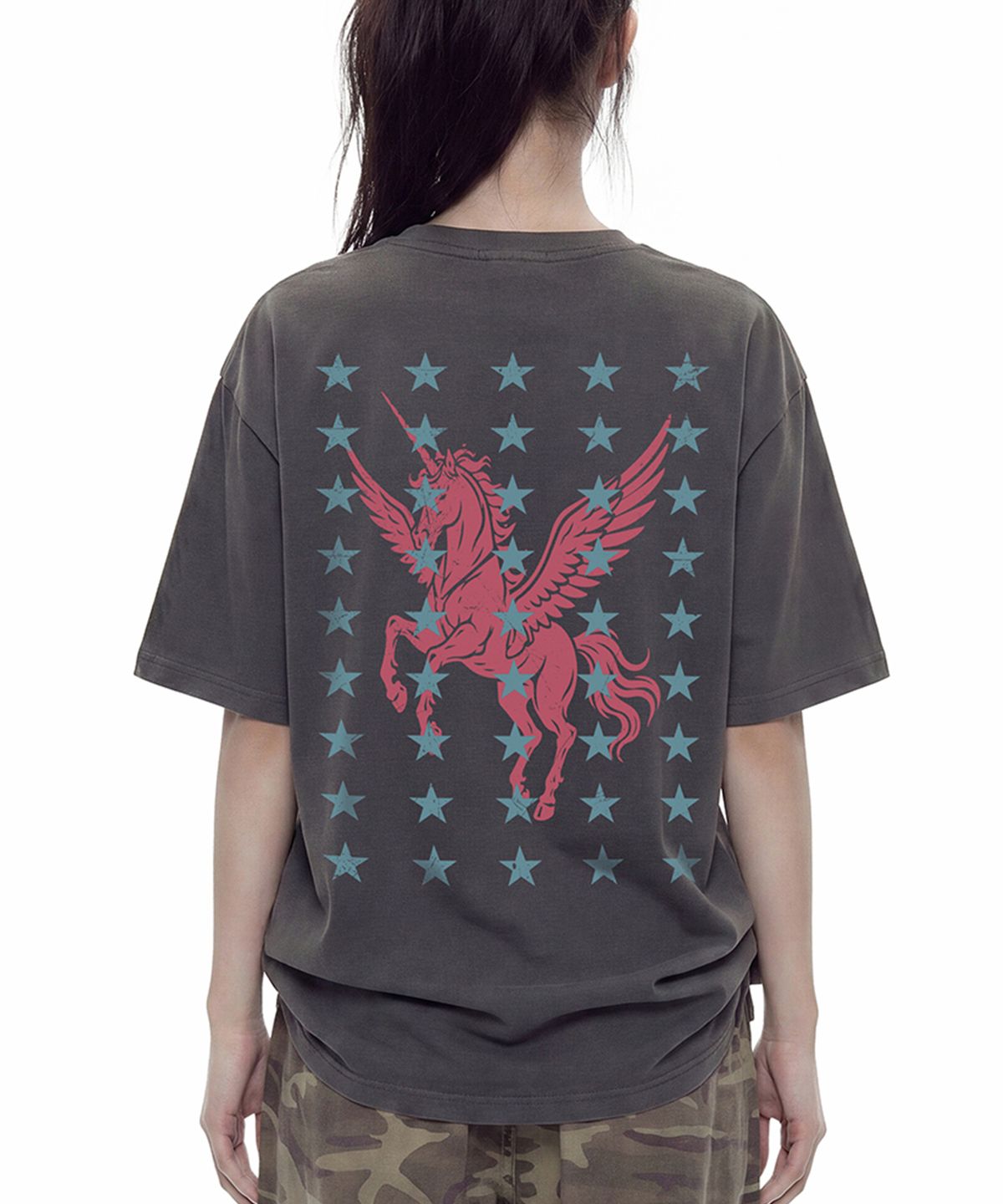 그레이버(GRAVER) [UNISEX]9RAE HORSE_반팔티_4color