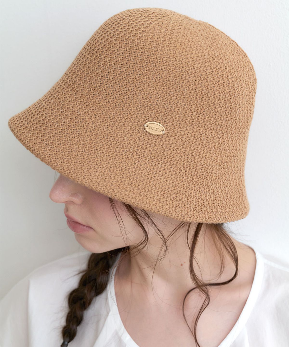 할렌(HALDEN) soft knit bucket hat (C078_beige)