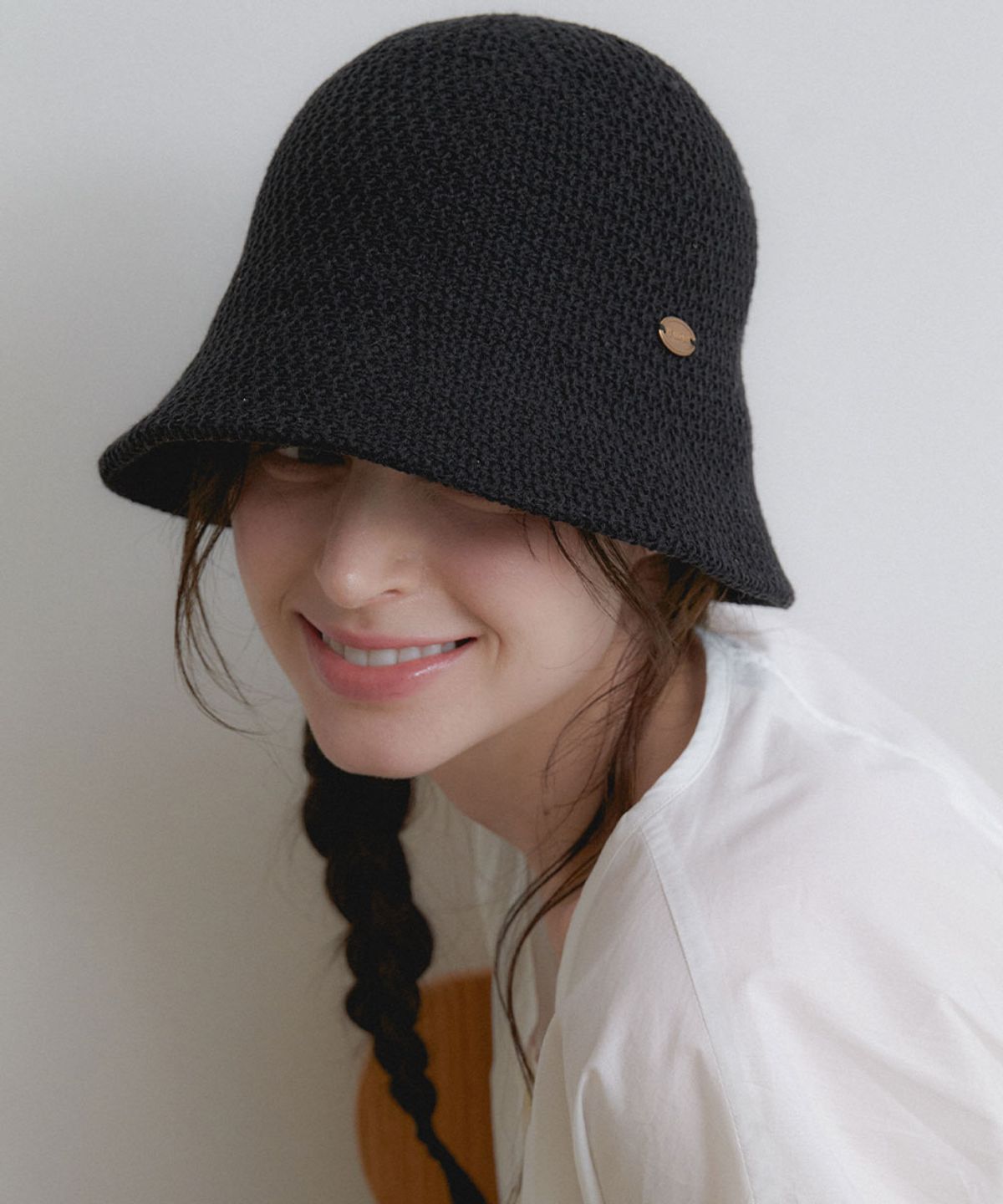 할렌(HALDEN) soft knit bucket hat (C078_black)