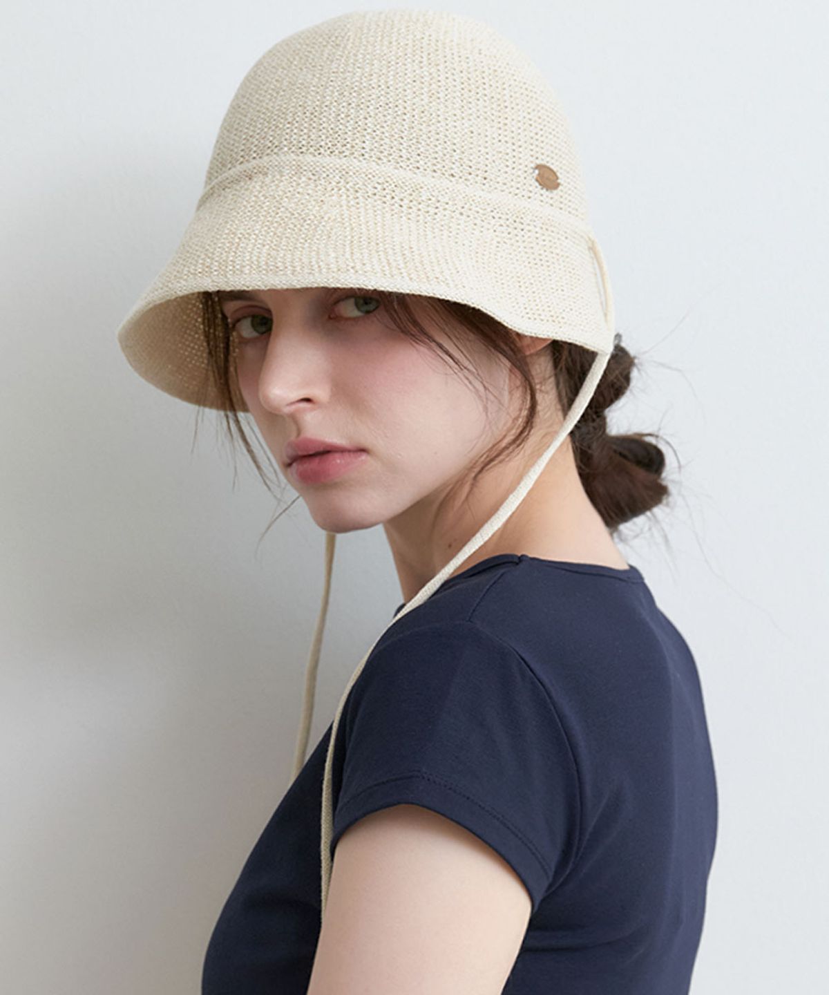 할렌(HALDEN) string light bucket hat (C080_ivory)