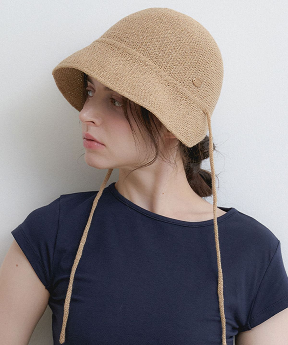 할렌(HALDEN) string light bucket hat (C080_beige)
