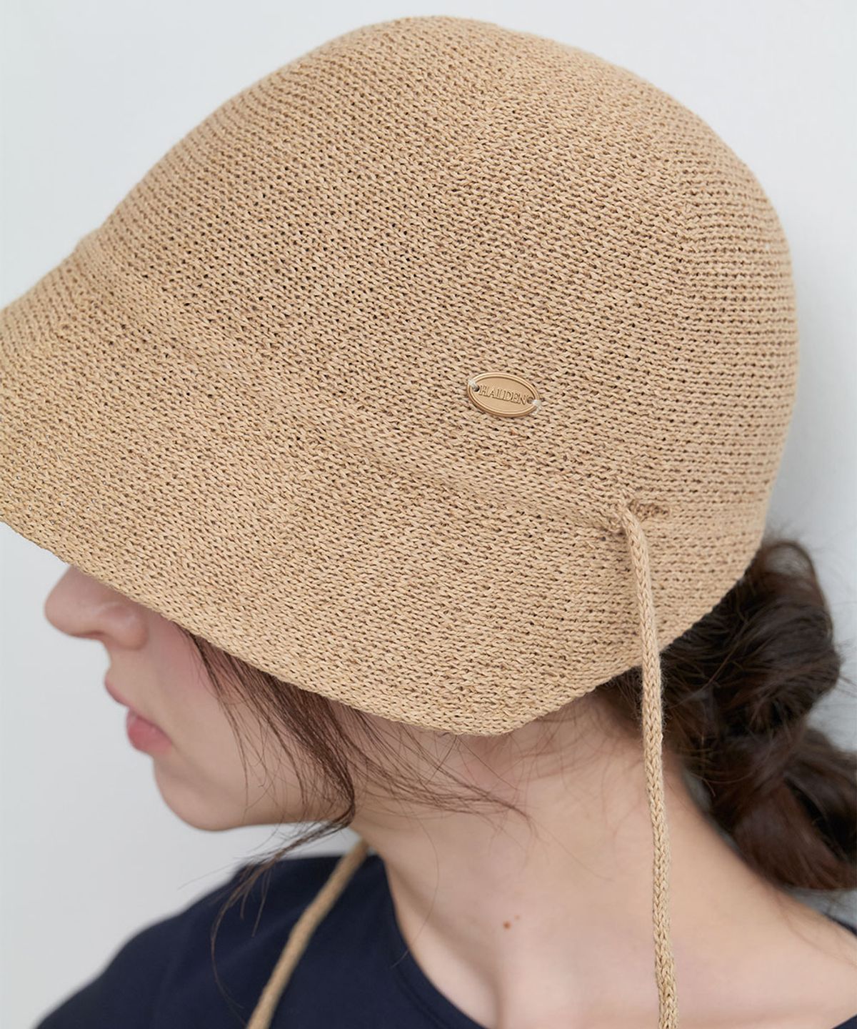 할렌(HALDEN) string light bucket hat (C080_beige)