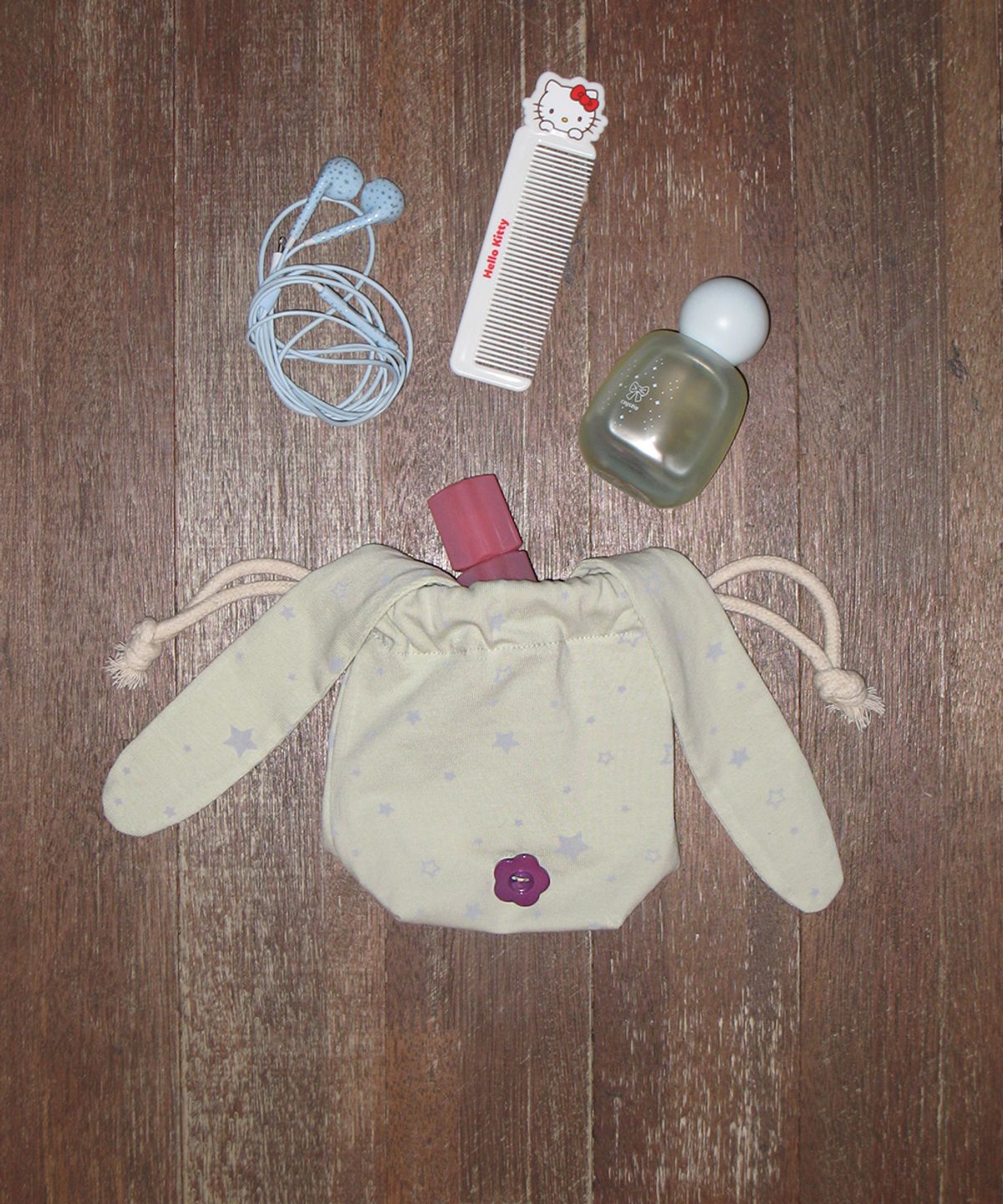키이비(KIIBI) star bunny pouch green
