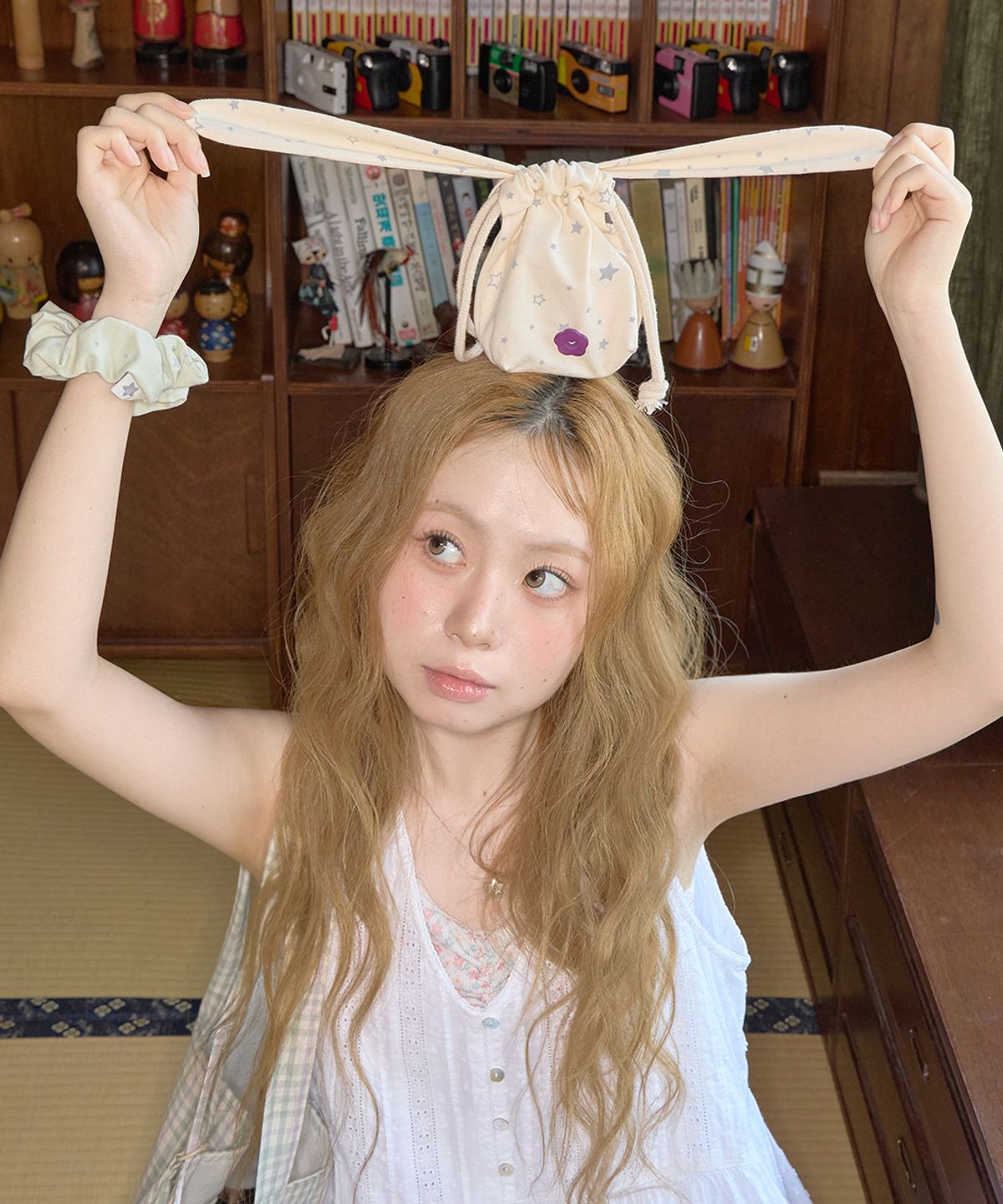 키이비(KIIBI) star bunny pouch yellow