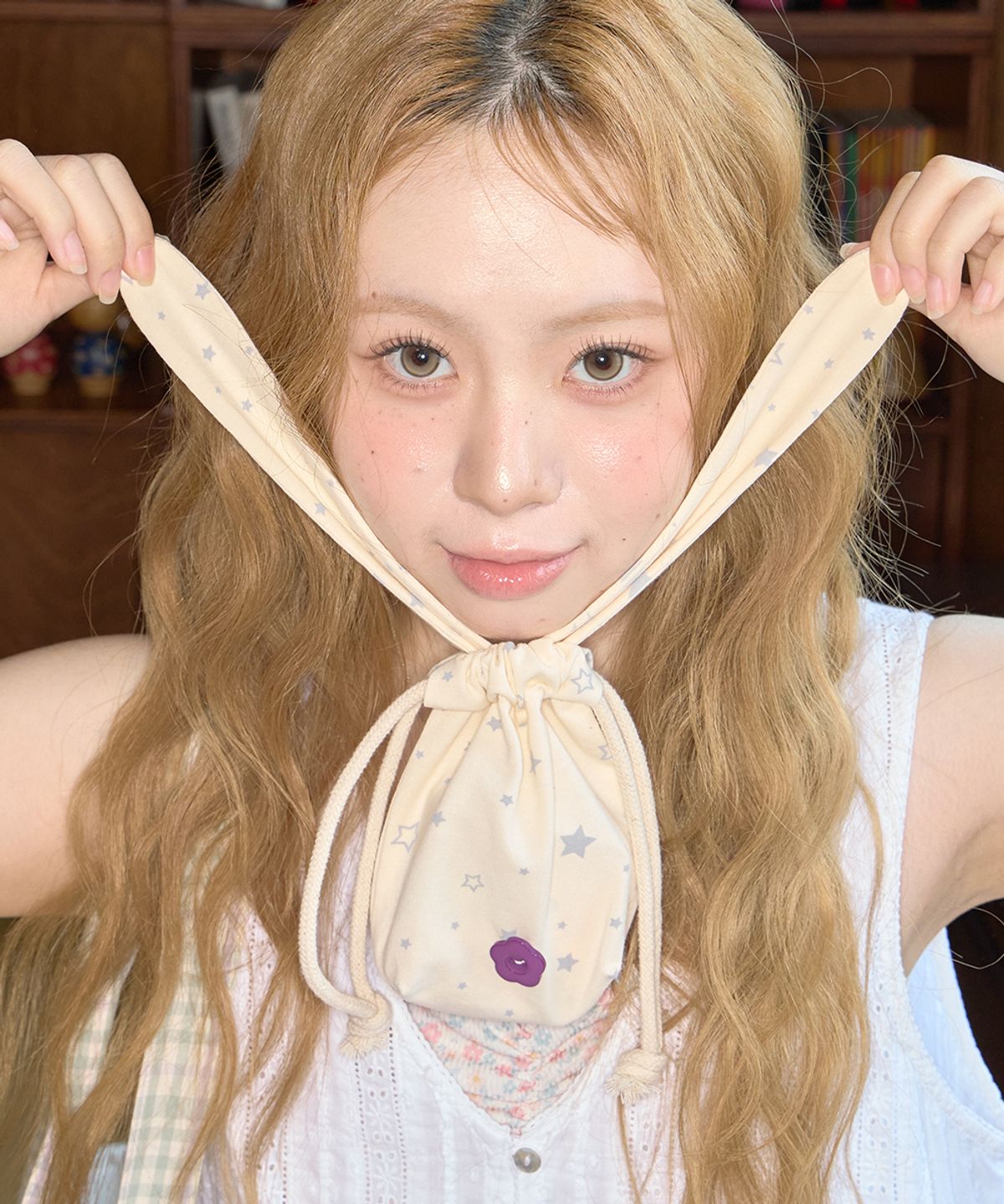 키이비(KIIBI) star bunny pouch yellow