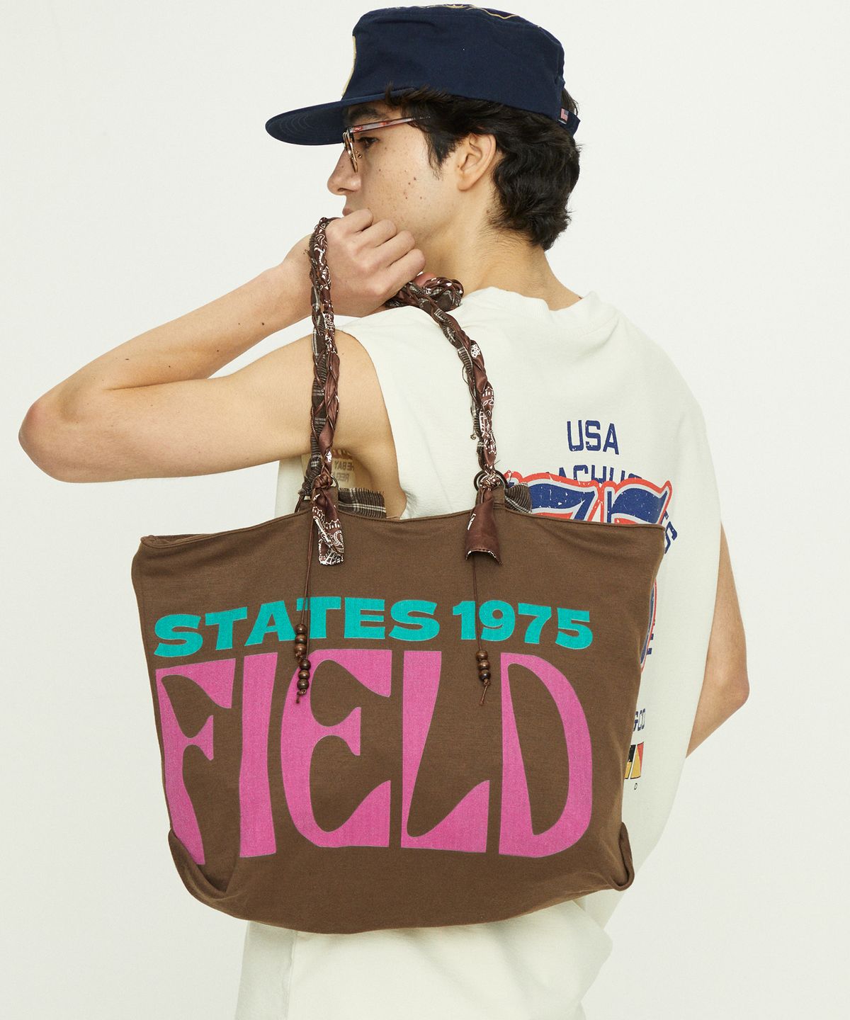 펜필드(PENFIELD) 테리 리조트 반다나 백 브라운_FS7AB01U