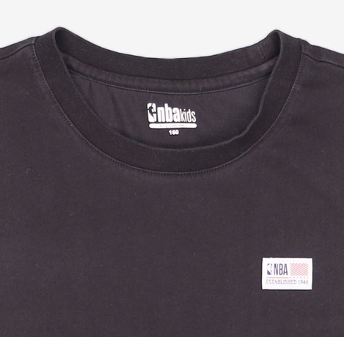 엔비에이 키즈(NBA KIDS) USA 베이직 상하세트(K242ST200P) 블랙 160