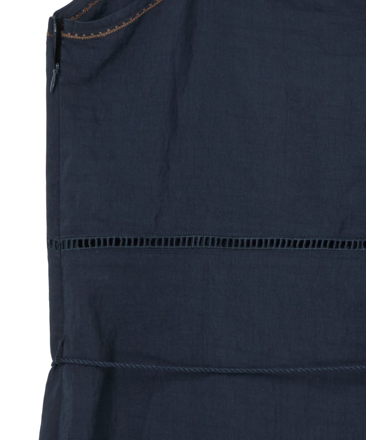 펜필드(PENFIELD) 십자수 롱 원피스 네이비_FS2WS50F