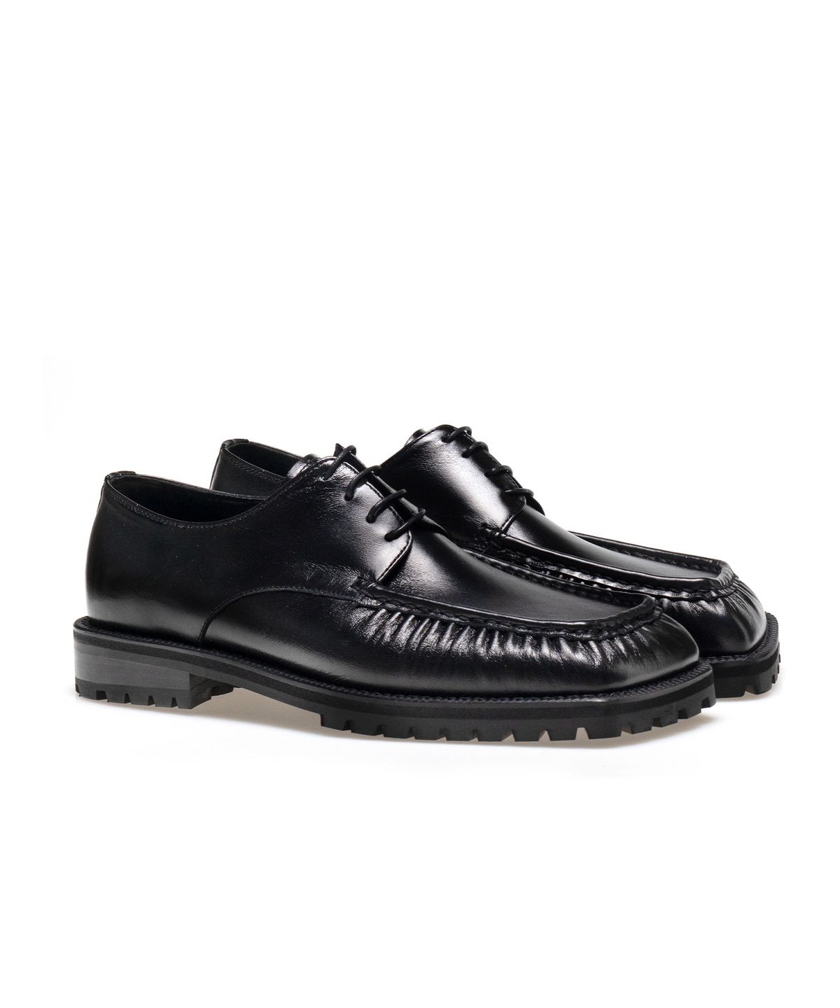 올클래식(ALLCLASSIC) ALC6116 언발란스 셔링 더비 슈즈_black