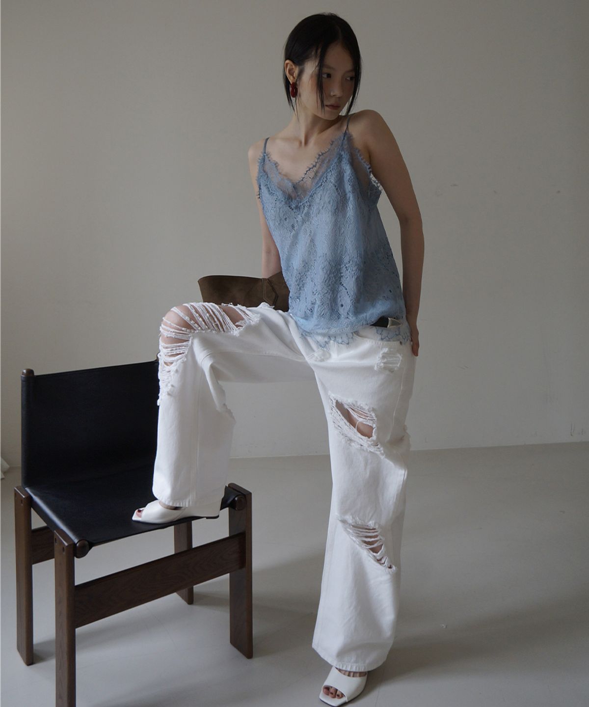 프로젝트 웨이브(PROJECT WAVE) VINTAGE WIDE PANTS-IVORY