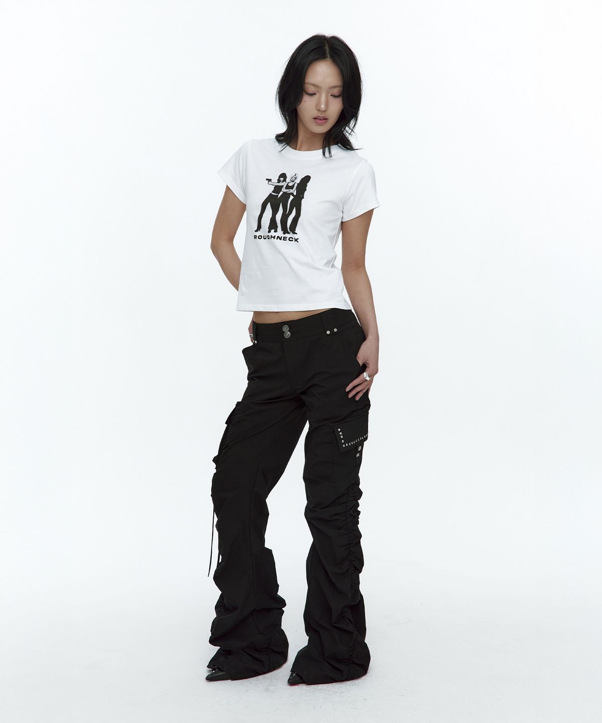 러프넥(ROUGHNECK) ME-3 T-Shirt White