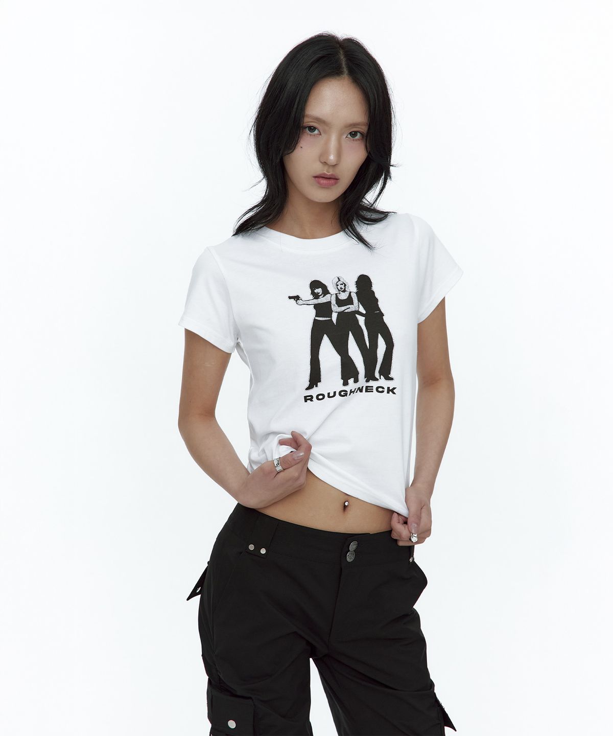 러프넥(ROUGHNECK) ME-3 T-Shirt White