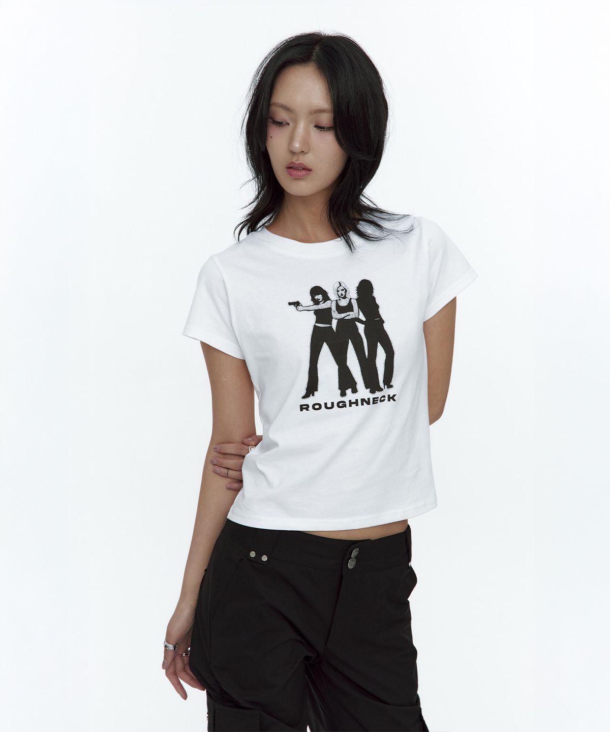 러프넥(ROUGHNECK) ME-3 T-Shirt White
