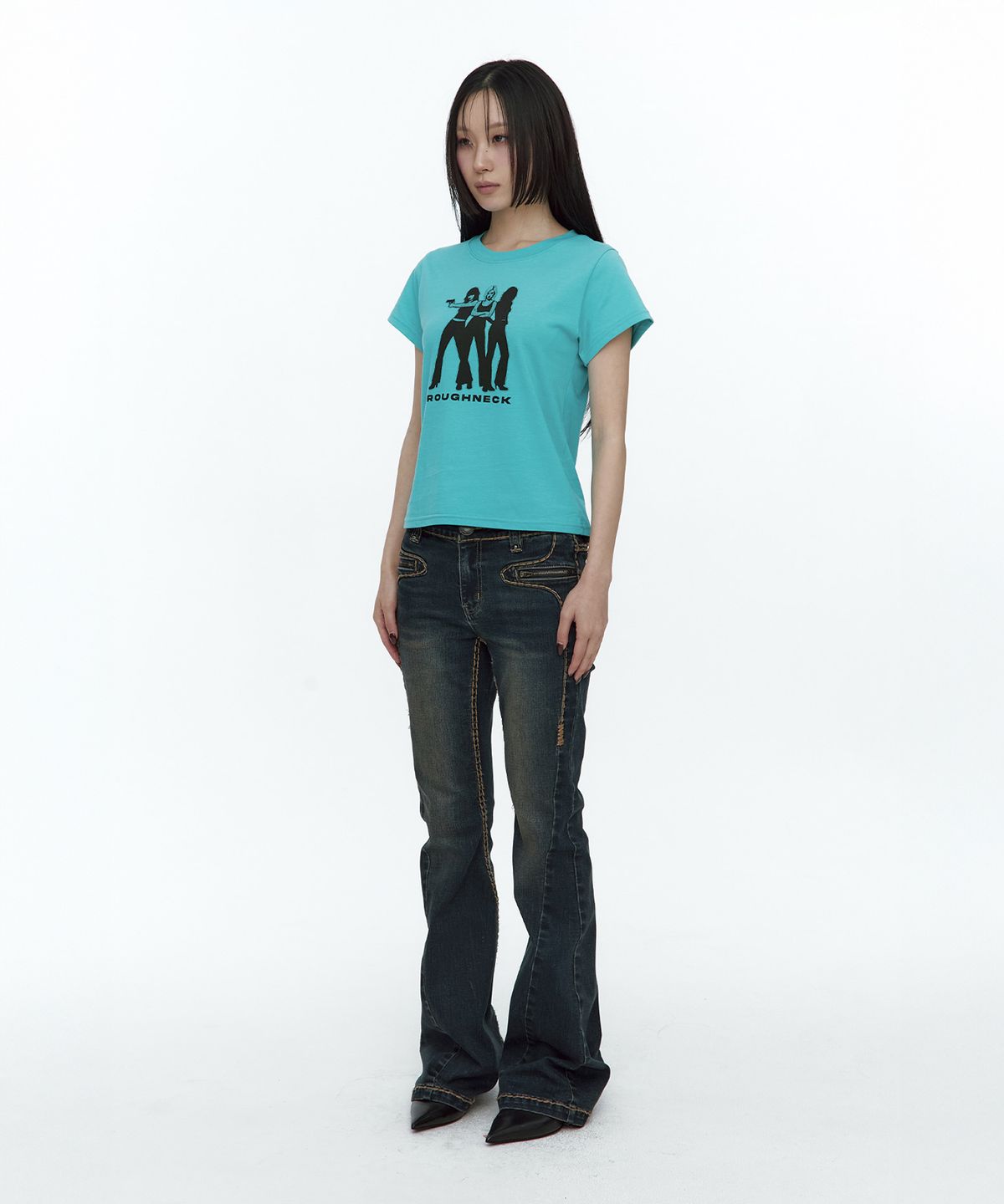 러프넥(ROUGHNECK) ME-3 T-Shirt Mint