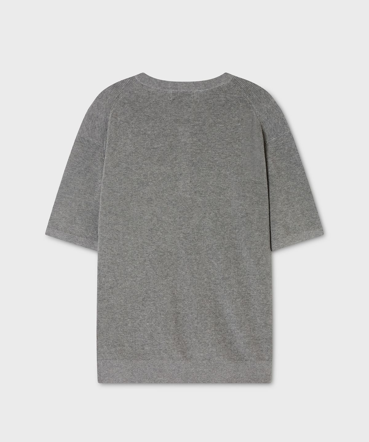 후아유(WHO.A.U) Henley Neck Short Sleeve Sweater / WHKAG2592U
