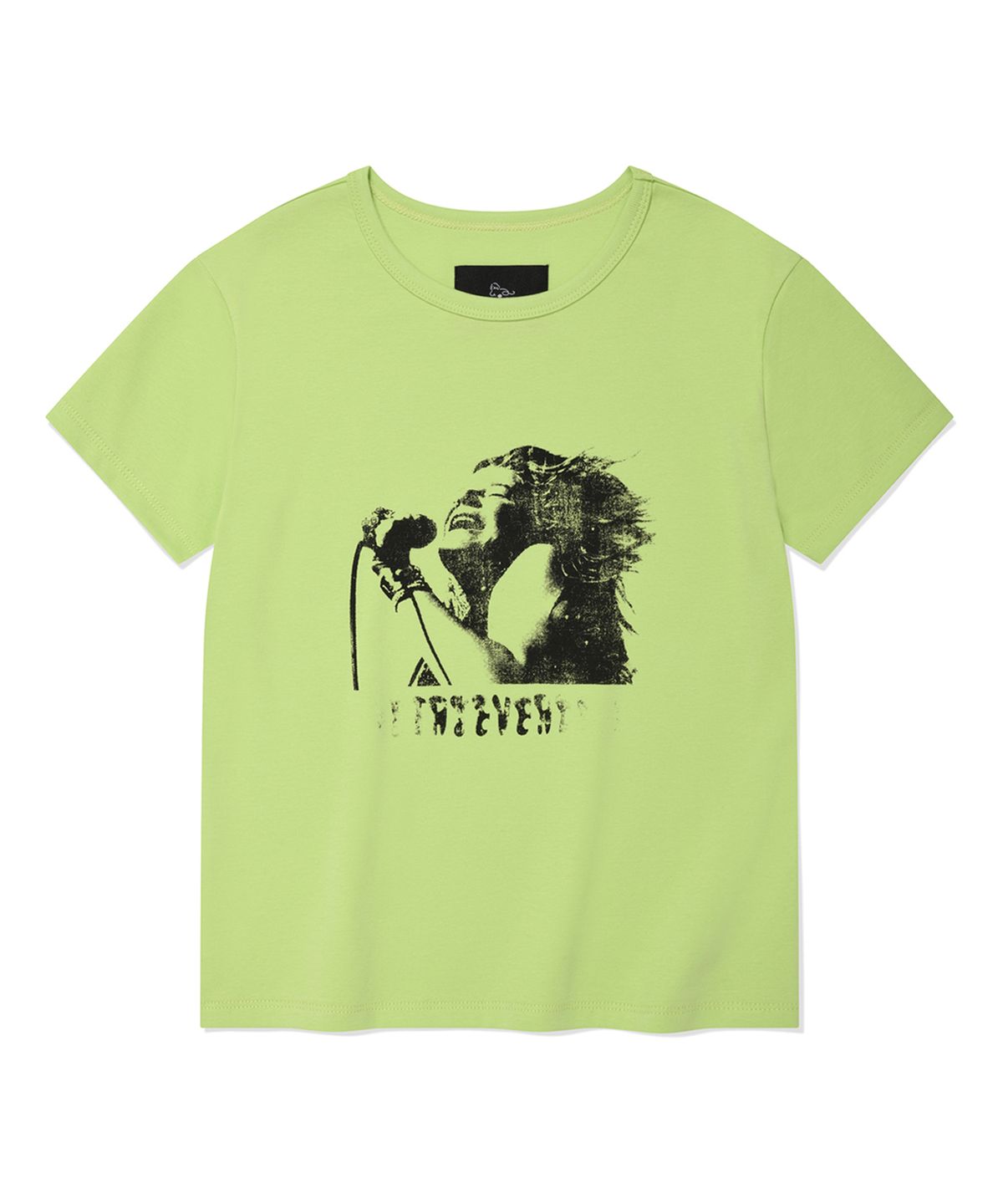 리트리버클럽(RETRIEVER CLUB) LINE STONE CROP TEE [LIGHT GREEN]