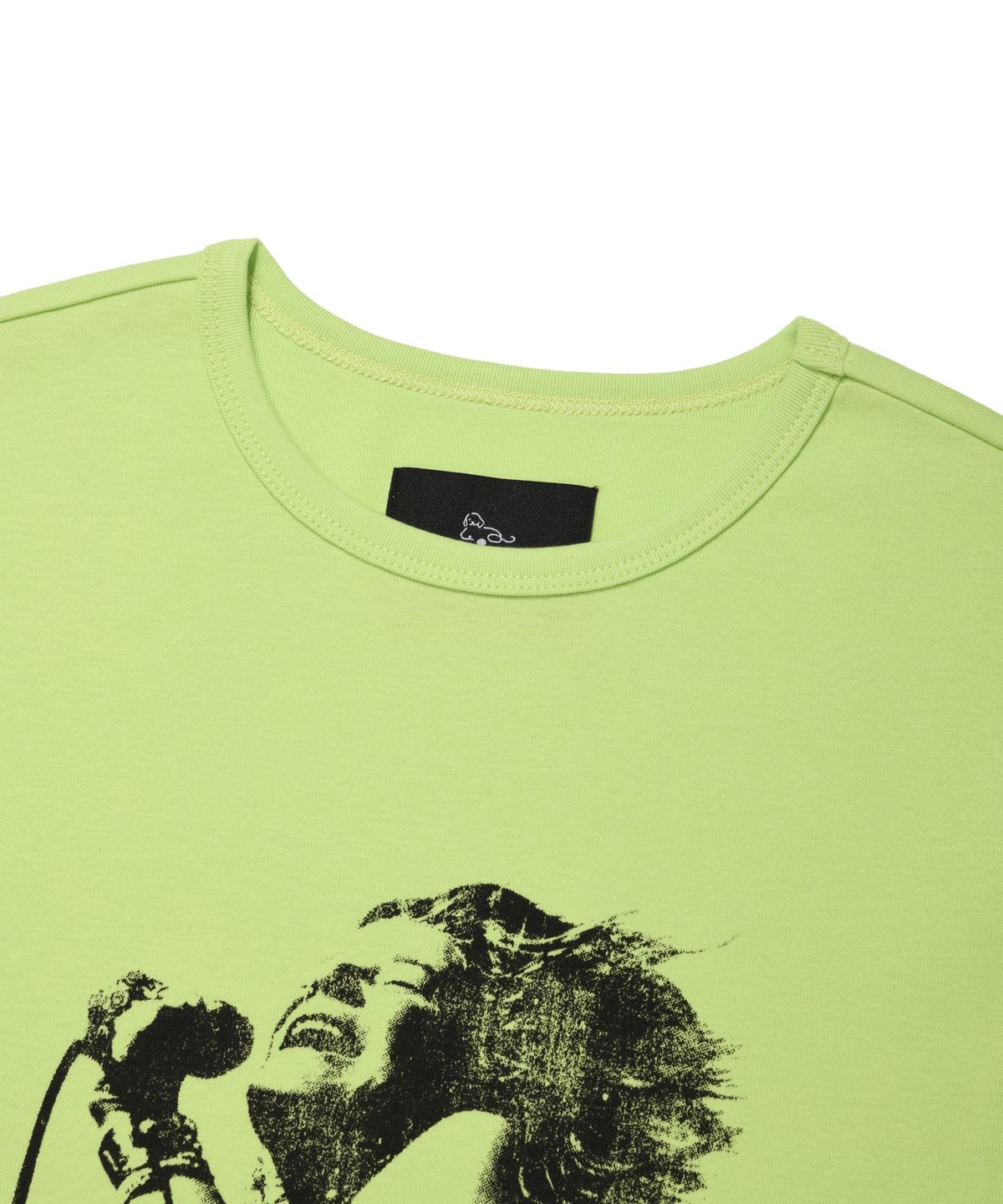 리트리버클럽(RETRIEVER CLUB) LINE STONE CROP TEE [LIGHT GREEN]