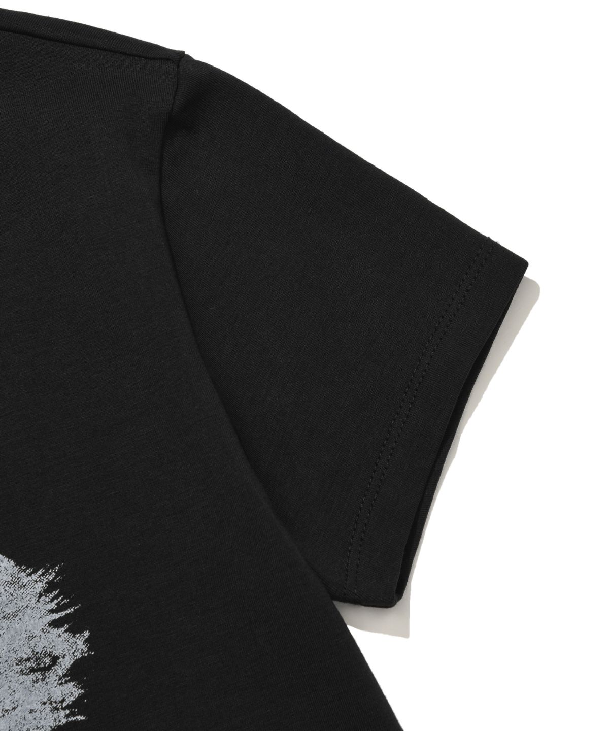 리트리버클럽(RETRIEVER CLUB) LINE STONE CROP TEE [BLACK]