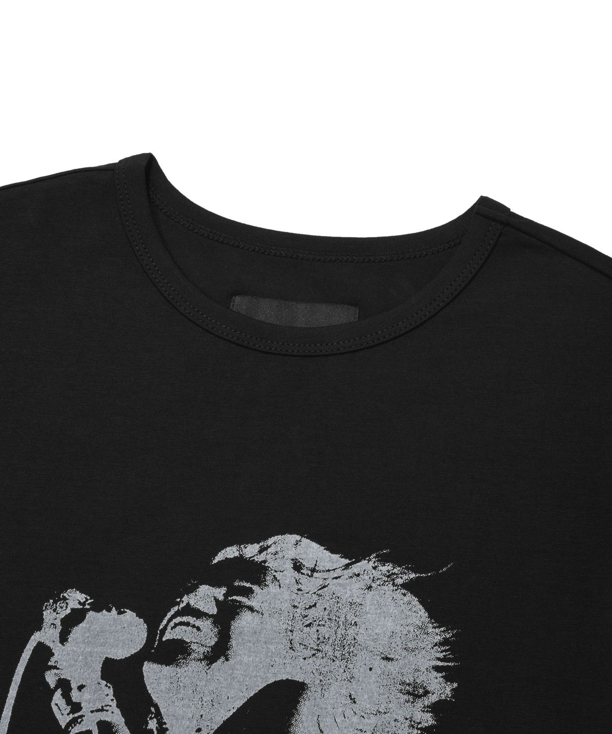 리트리버클럽(RETRIEVER CLUB) LINE STONE CROP TEE [BLACK]