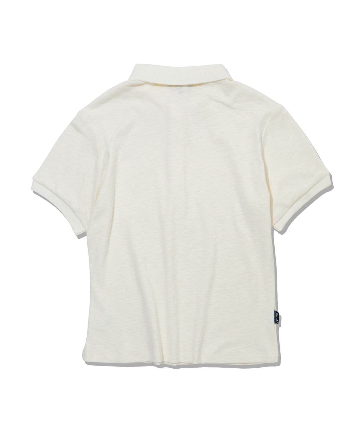 펜필드(PENFIELD) 여성 슬럽 폴로 반팔 셔츠 화이트_FS2KT89U