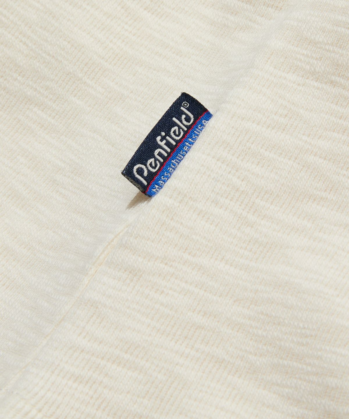 펜필드(PENFIELD) 여성 슬럽 폴로 반팔 셔츠 화이트_FS2KT89U