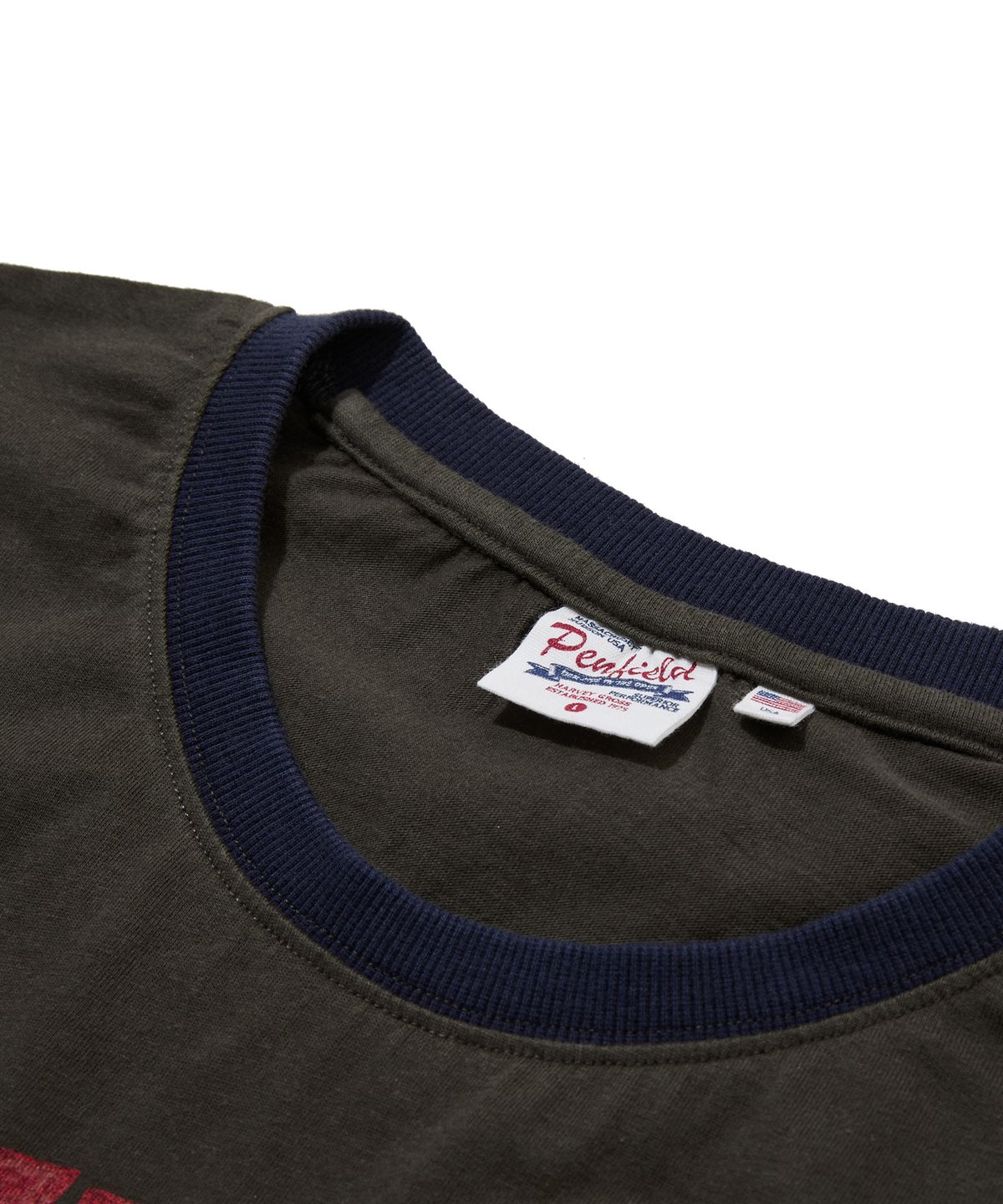 펜필드(PENFIELD) 크루셜 빈티지 아트워크 컷오프 슬리브리스 차콜_FS2KV41U