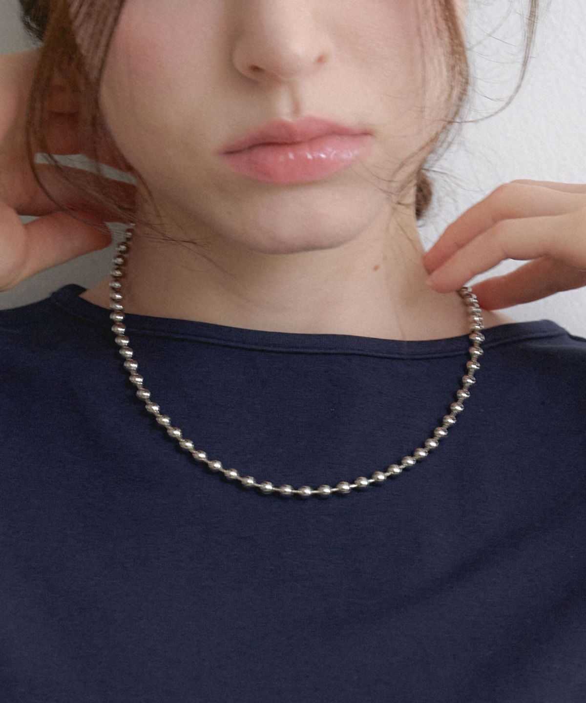 할렌(HALDEN) classic ball necklace (N058_silver)