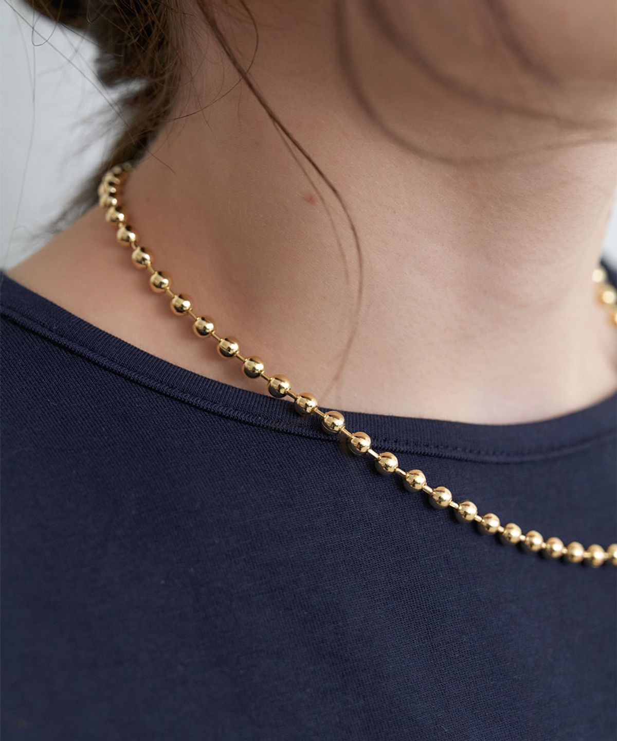 할렌(HALDEN) classic ball necklace (N058_gold)
