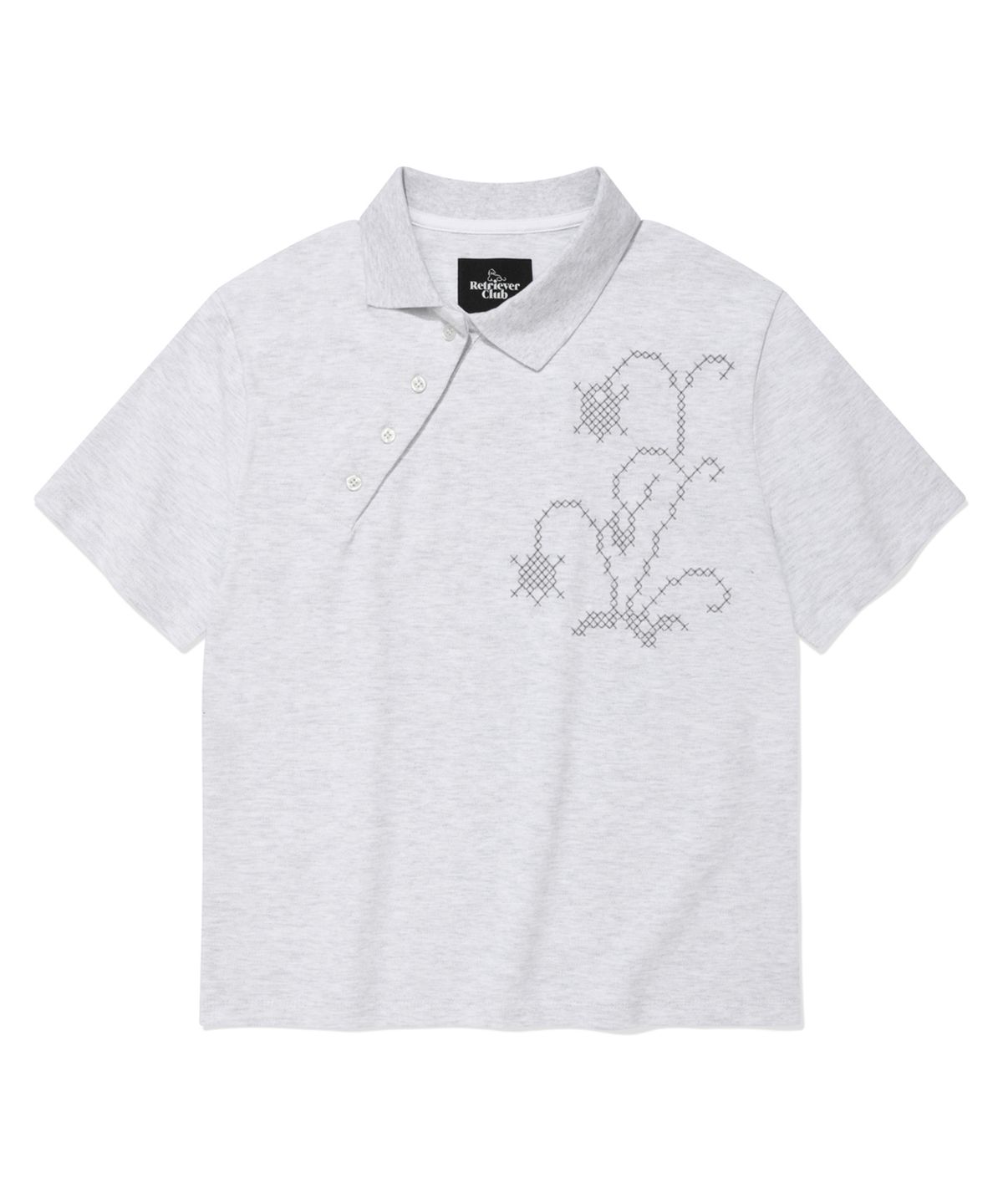 리트리버클럽(RETRIEVER CLUB) POLO SHIRT [MELANGE GRAY]