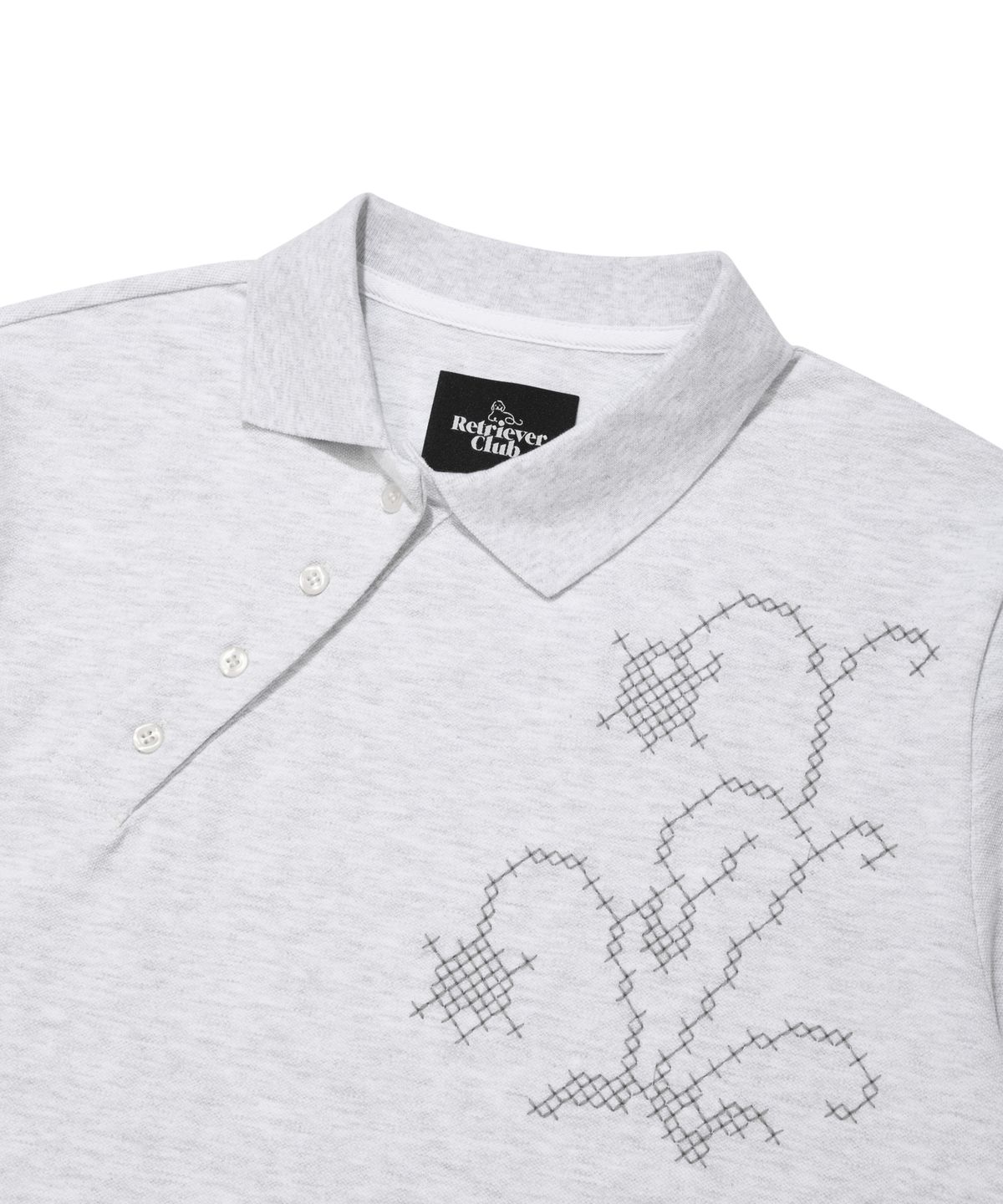 리트리버클럽(RETRIEVER CLUB) POLO SHIRT [MELANGE GRAY]