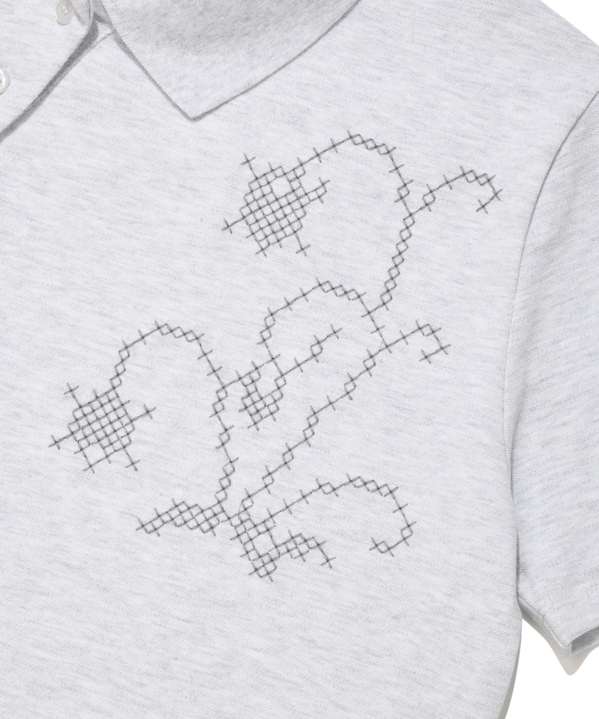 리트리버클럽(RETRIEVER CLUB) POLO SHIRT [MELANGE GRAY]