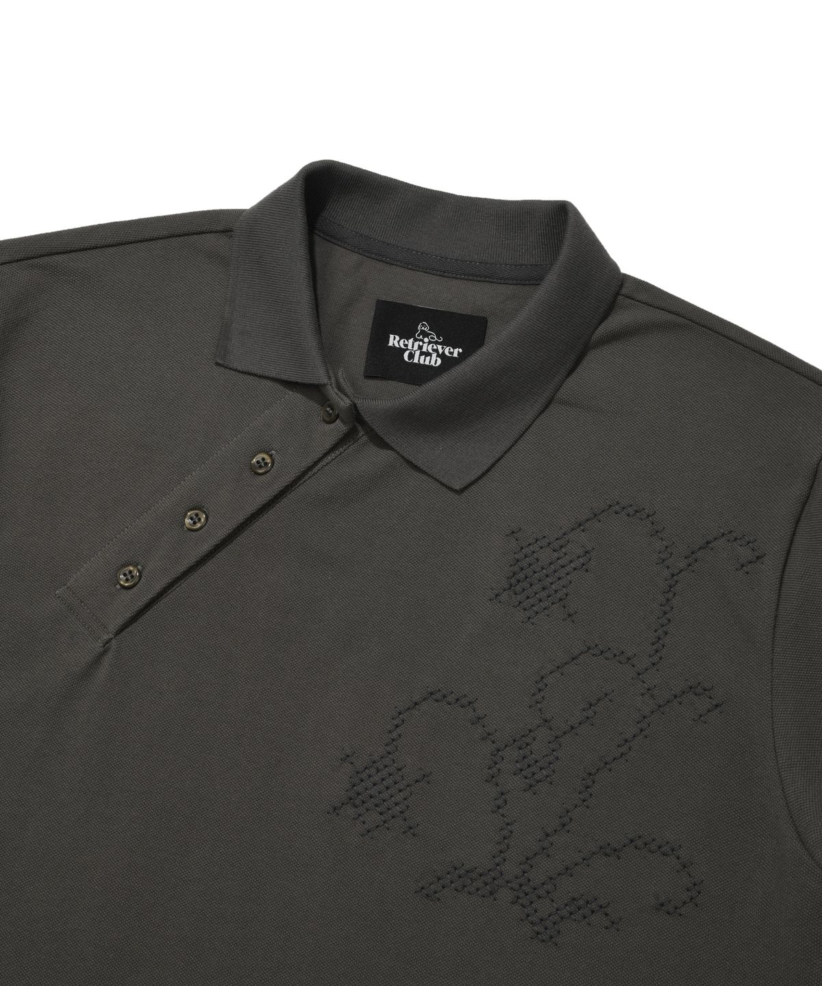 리트리버클럽(RETRIEVER CLUB) POLO SHIRT [CHARCOAL GRAY]