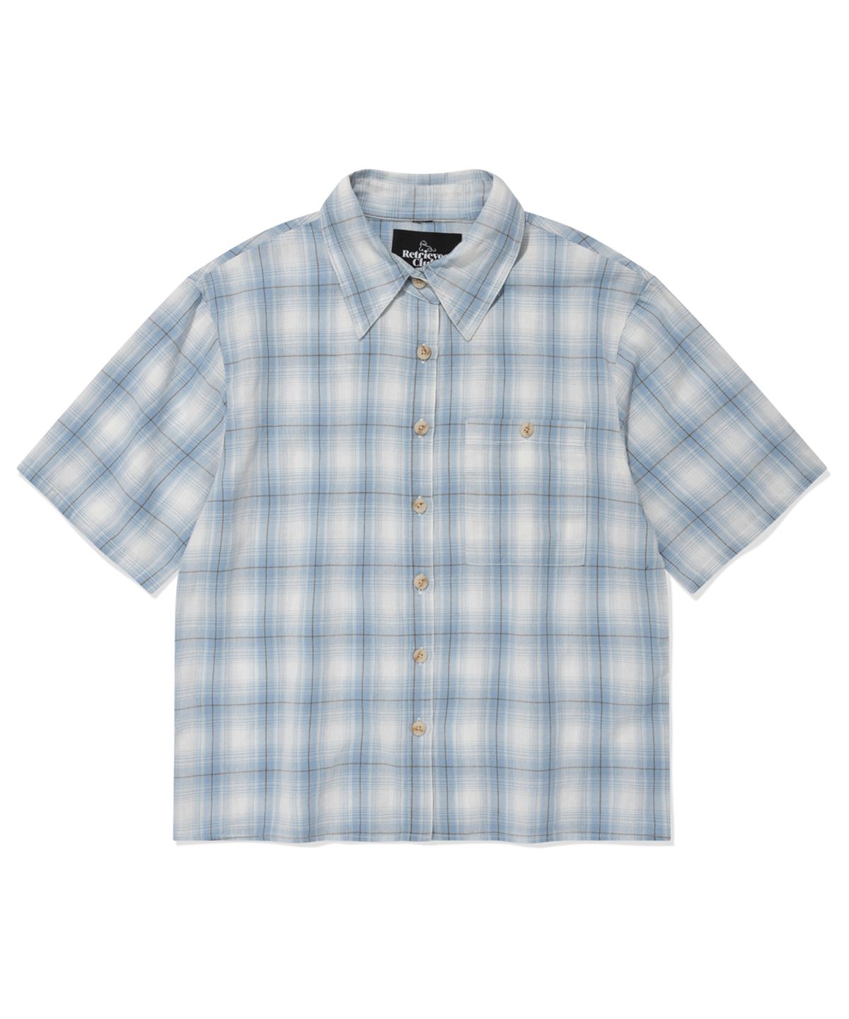 리트리버클럽(RETRIEVER CLUB) SLIM FIT CHECK SHIRT [BLUE]