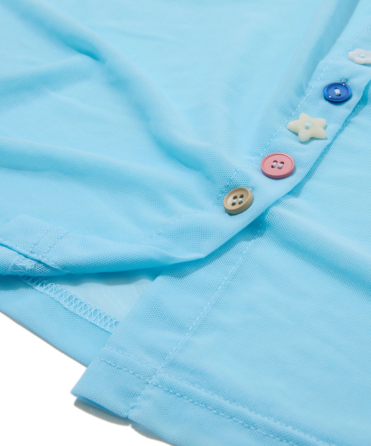 펜필드(PENFIELD) 시어 매쉬 가디건 스카이블루_FS2CG36U