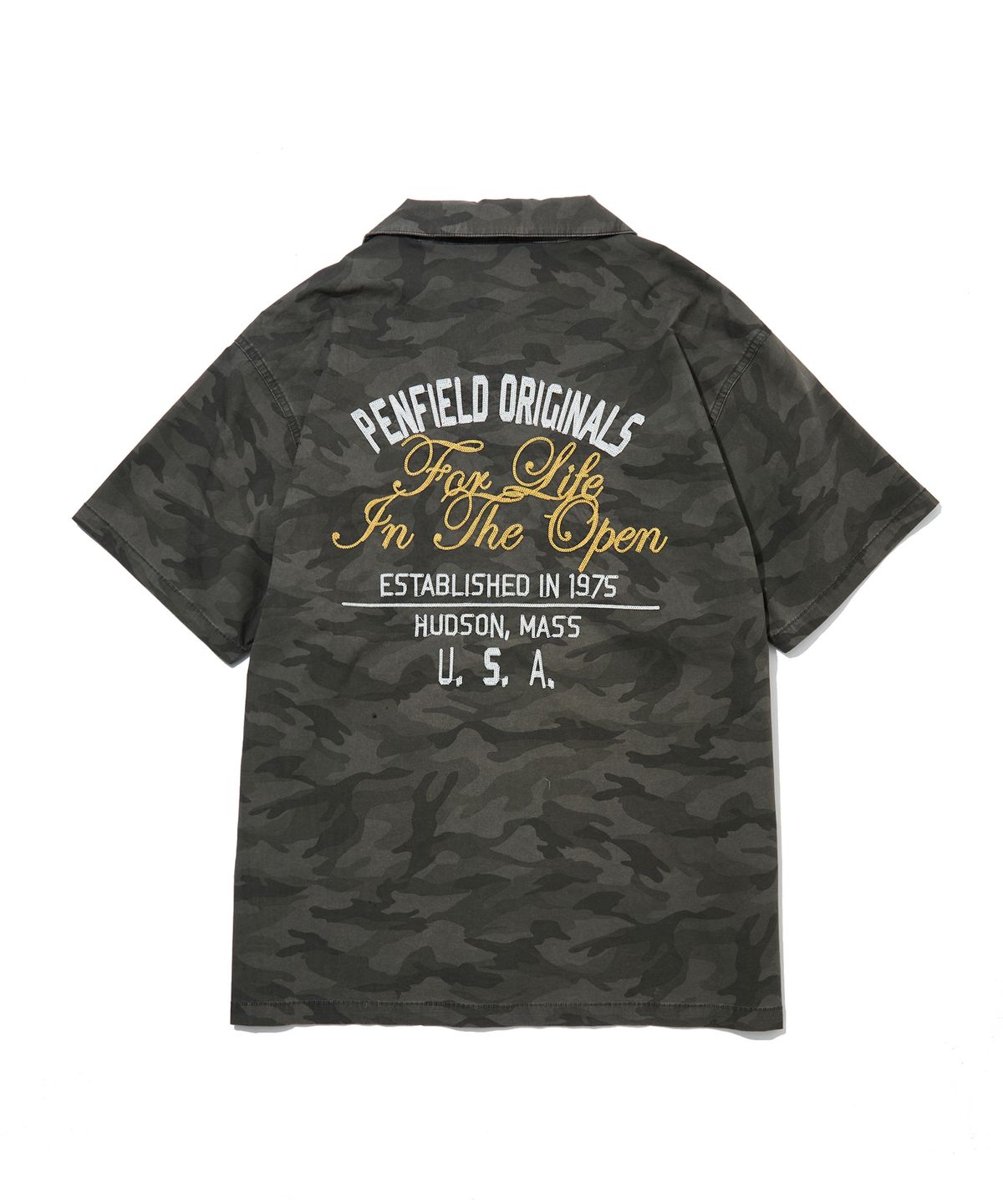 펜필드(PENFIELD) 몰탈 체인 하프 셔츠 카모_FS2WR17U