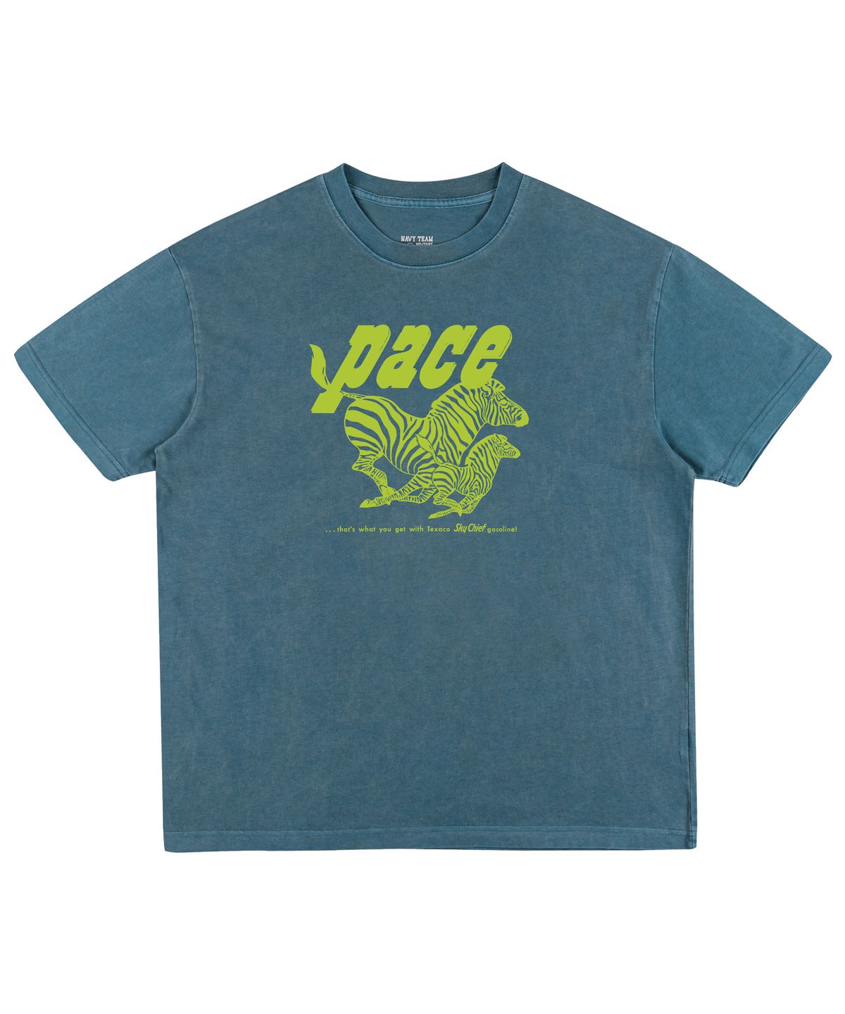 네이비팀(NAVYTEAM) PACE 피그먼트 반팔 티셔츠(4color)
