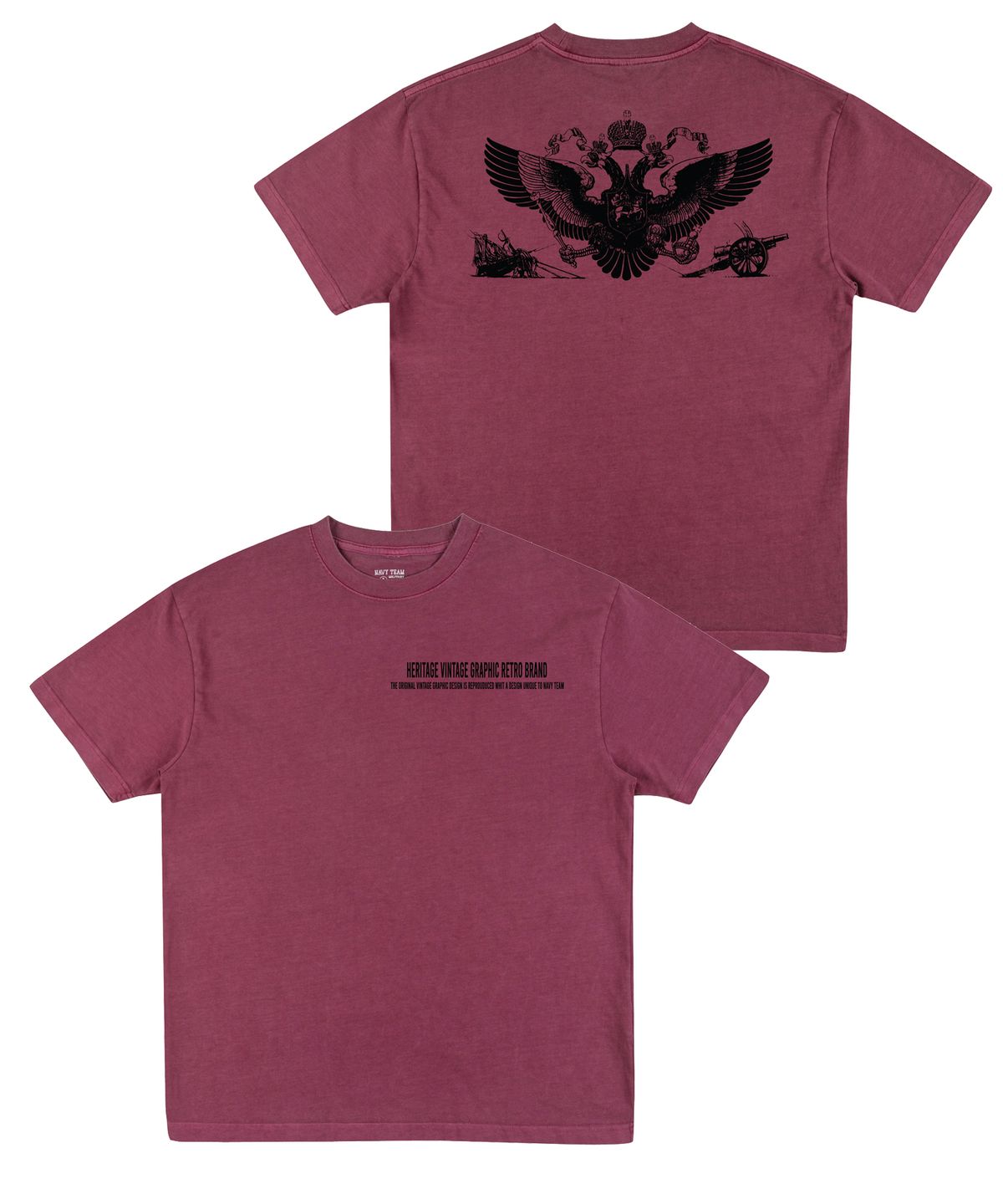 네이비팀(NAVYTEAM) limited edition HVGRB 1972 피그먼트 반팔 티셔츠(4color)
