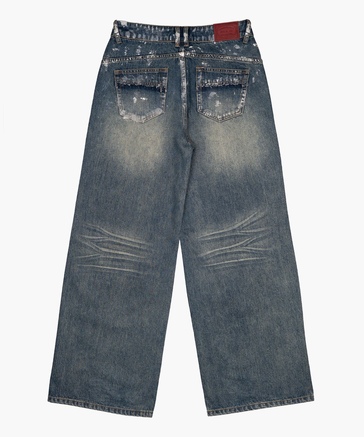 러프넥(ROUGHNECK) Silver Painting Denim