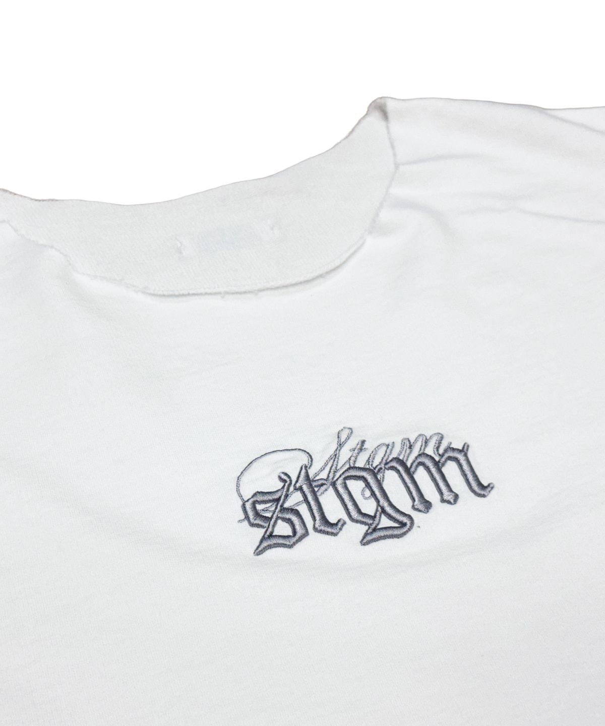 스티그마(STIGMA) RAW-CUT WASHED SLEEVELESS WHITE
