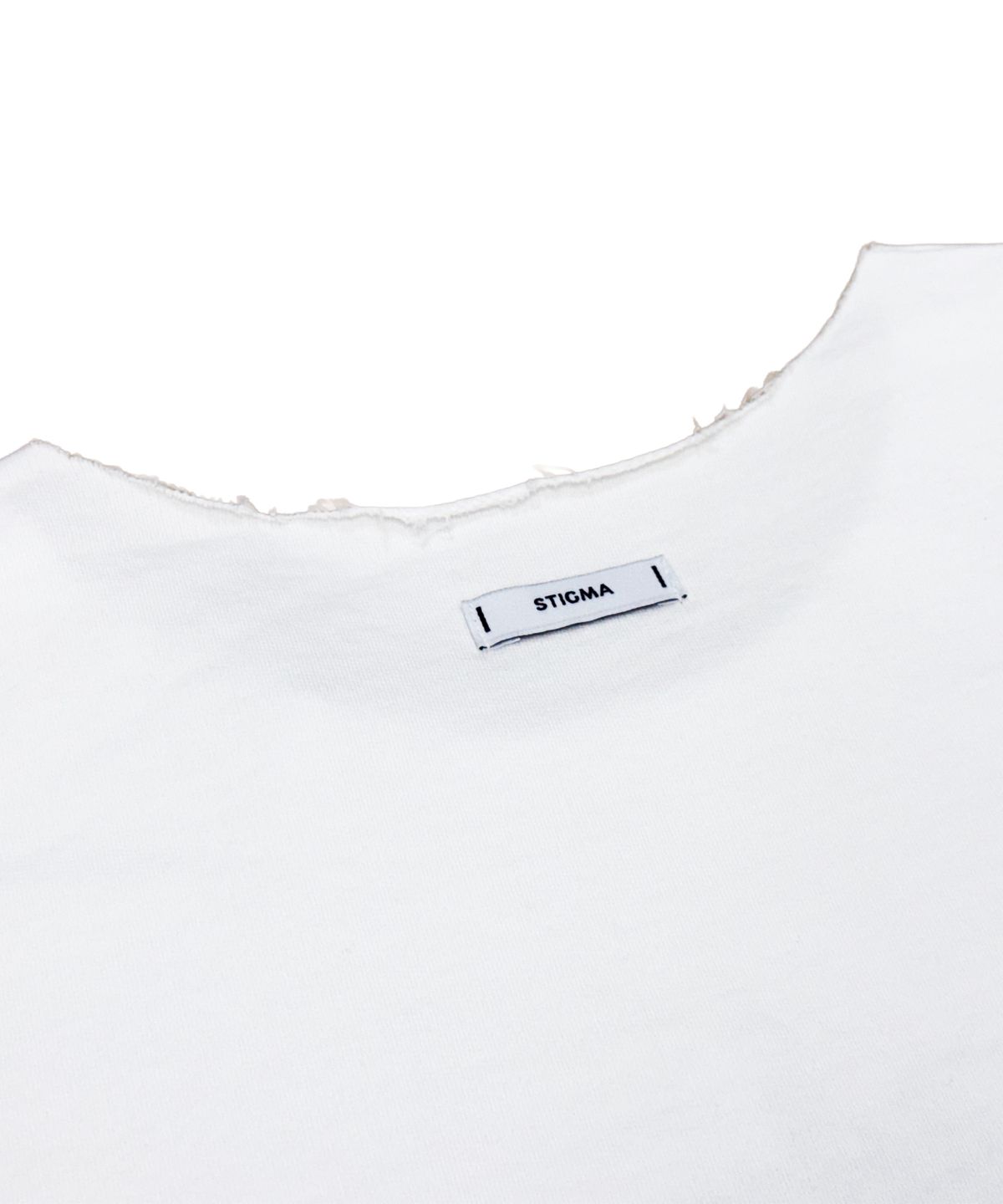 스티그마(STIGMA) RAW-CUT WASHED SLEEVELESS WHITE