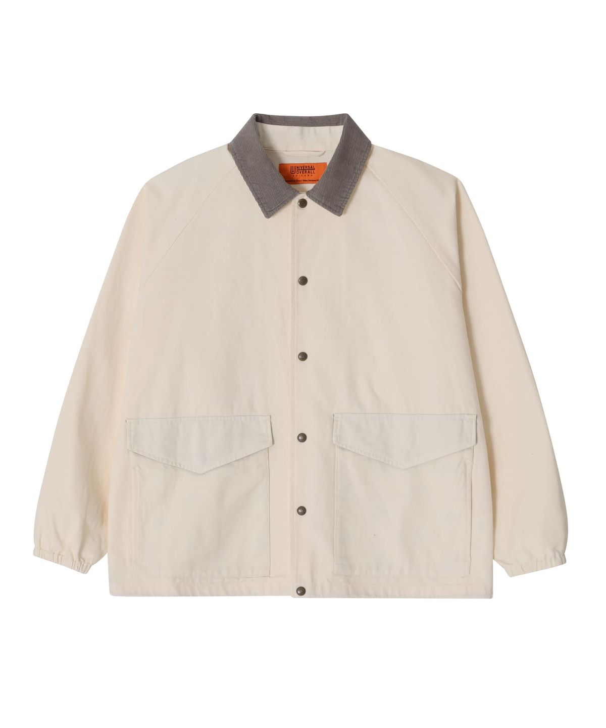 유니버셜 오버롤(UNIVERSAL OVERALL) [JP HERITAGE LINE] COTTON COACH JACKET CREAM