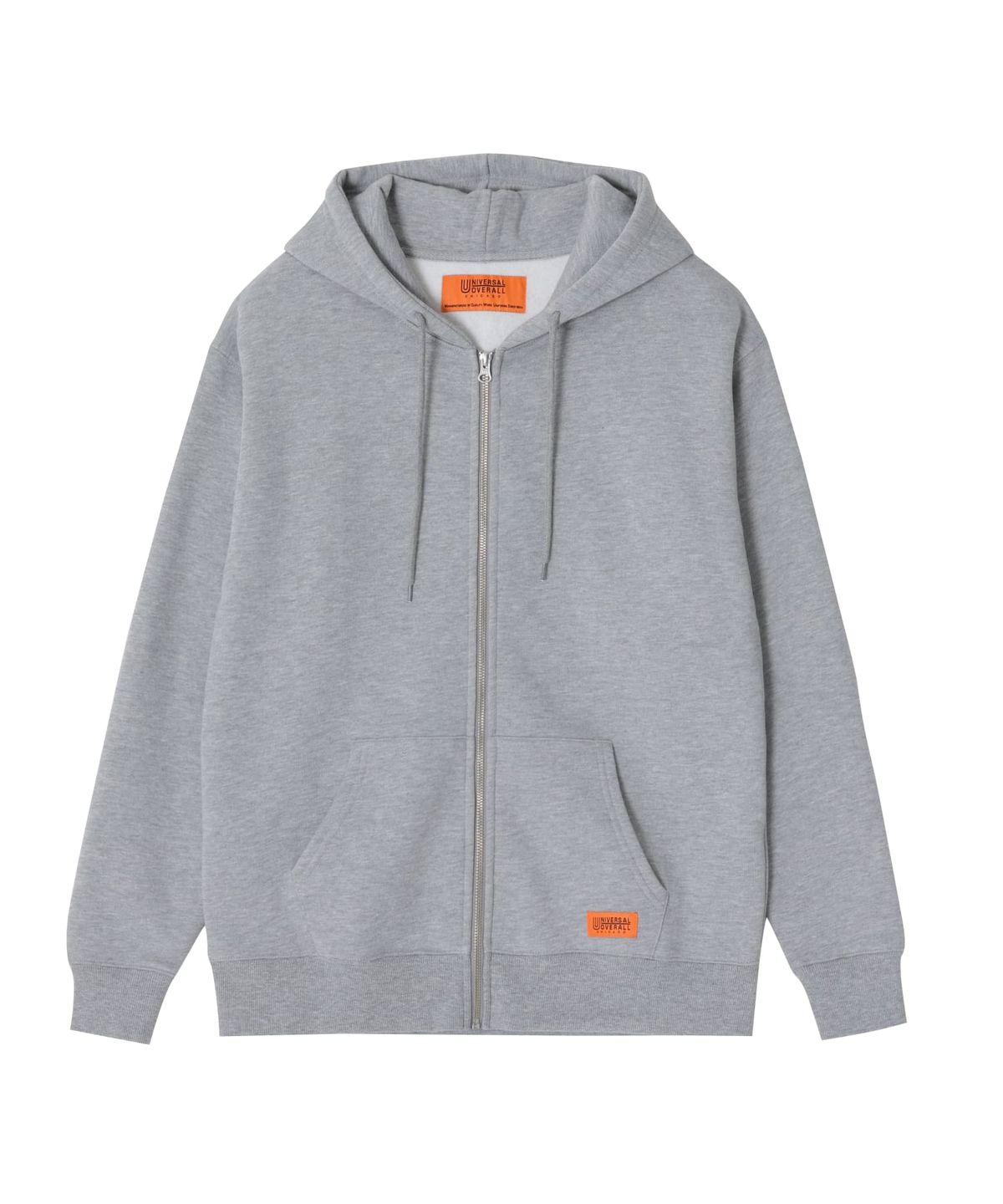 유니버셜 오버롤(UNIVERSAL OVERALL) [JP COLLECTION ]SIGNATURE HOODIE ZIP-UP HEATHER GREY