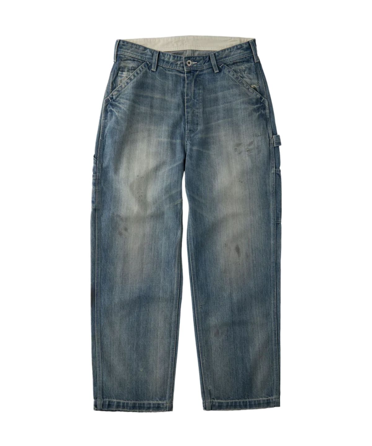 유니버셜 오버롤(UNIVERSAL OVERALL) [JAPAN HERITAGE LINE] CONE DENIM PAINTER PANTS VINTAGE LIGHT WASH