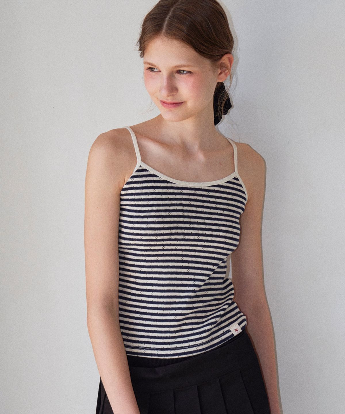 로긴 앤 로지(ROGIN N ROSIE) Stripe Rip Slim Sleeveless Navy