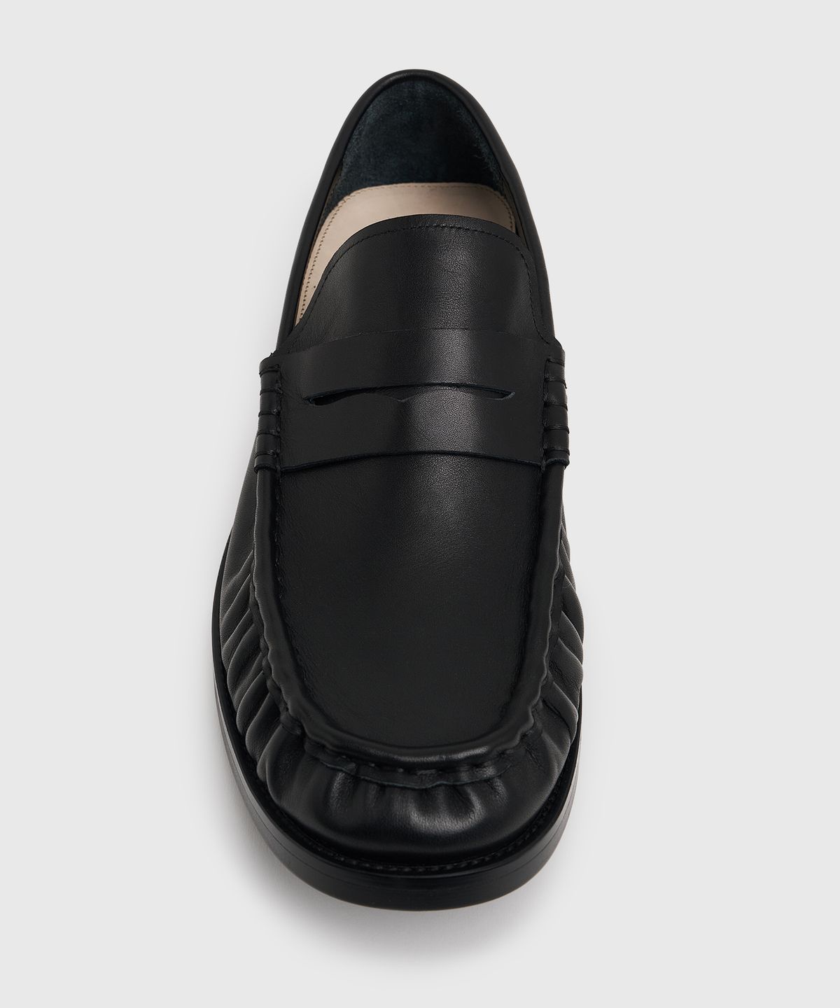 로스트가든(LOSTGARDEN) UNIFORM Pleats Loafer Black