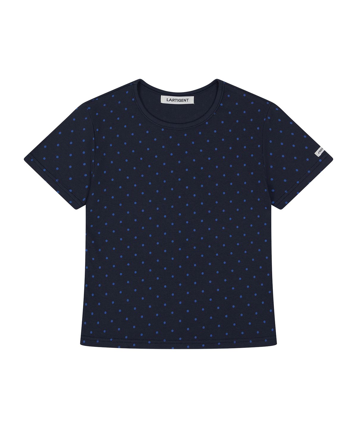 라티젠(LARTIGENT) L24 DOT SLIM T-SHIRT(NAVY)
