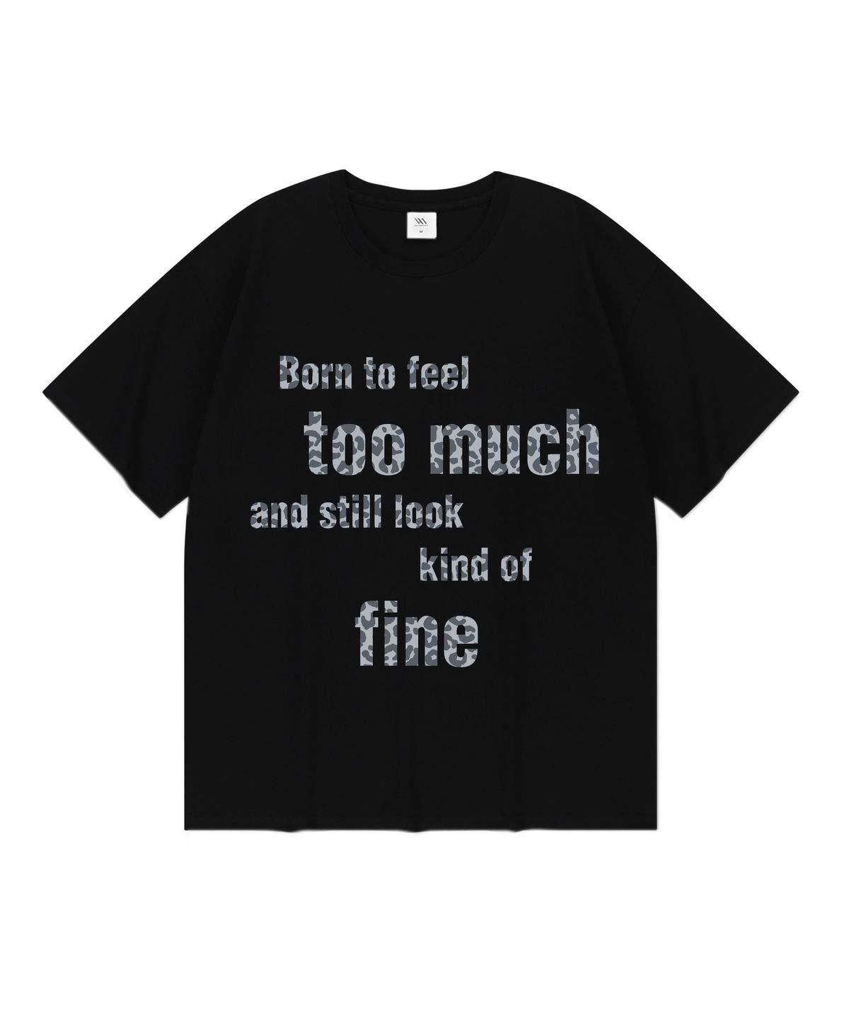 밀리언데이(MILLION DAY) TOO MUCH FINE 오버핏 반팔티