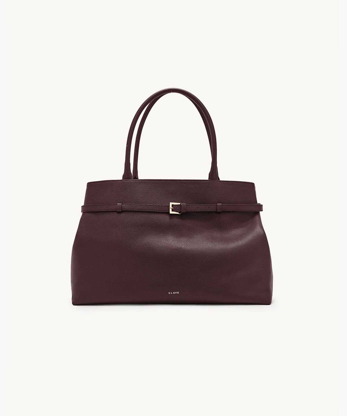 끌라베(CLAVE) 끌레어 버건디 토트백 (CLAIR Burgundy Tote Bag)